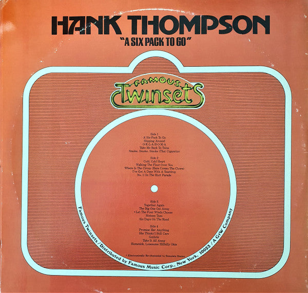 Hank Thompson : "A Six Pack To Go" (2xLP, Comp)