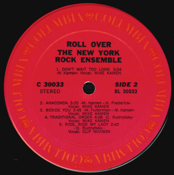 New York Rock Ensemble - Roll Over (VG+)