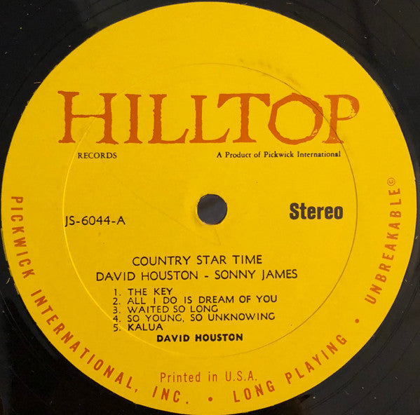 David Houston / Sonny James : Country Startime (LP, Comp)