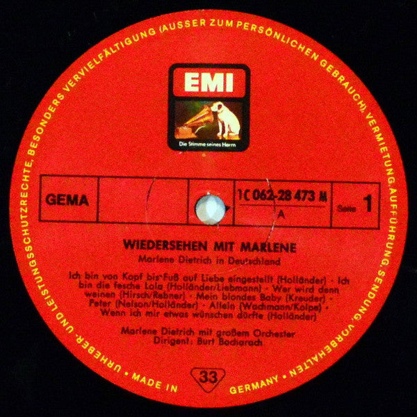 Marlene Dietrich : Wiedersehen Mit Marlene (LP, Mono)