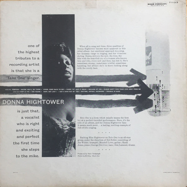 Donna Hightower : Take One! (LP, Album, Mono)