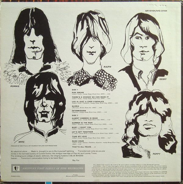 Blues Magoos : Electric Comic Book (LP, Album, Mono)