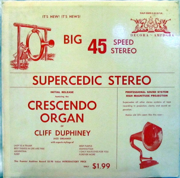 Cliff Duphiney : Big 45 Supercedic Stereo (LP, Album)