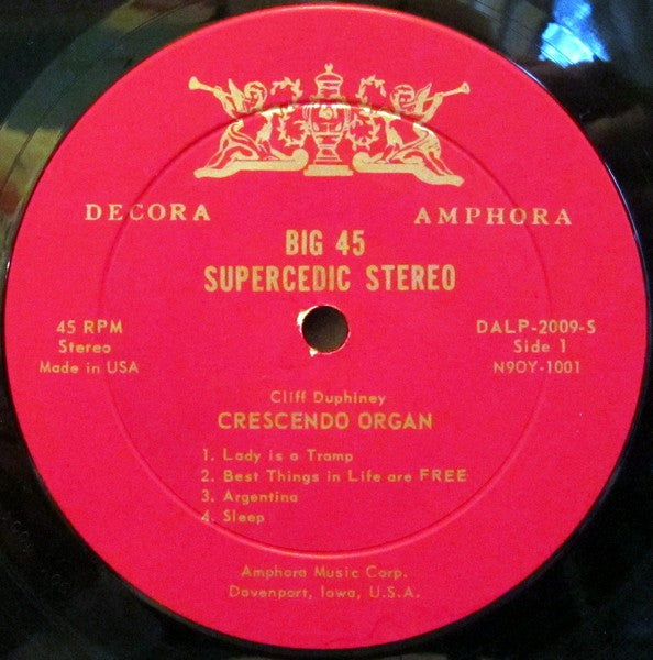 Cliff Duphiney : Big 45 Supercedic Stereo (LP, Album)