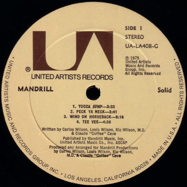 Mandrill : Solid (LP, Album, All)