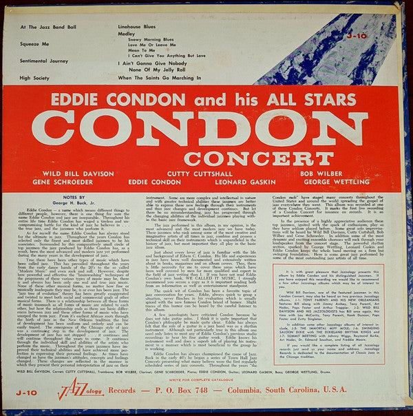 Eddie Condon And His All-Stars : Condon Concert (LP)