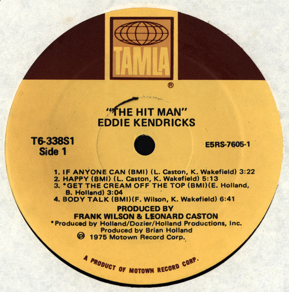 Eddie Kendricks : The Hit Man (LP, Album)