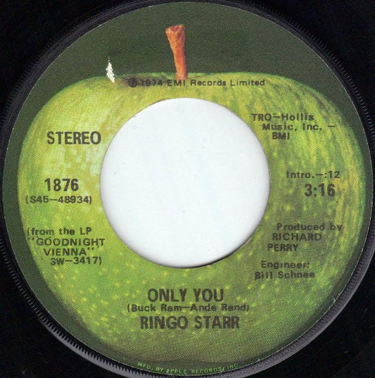 Ringo Starr : Only You / Call Me (7", Single)