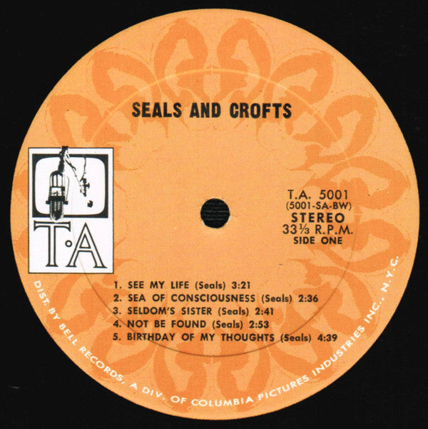 Seals & Crofts : Seals And Crofts (LP, Album, BW )