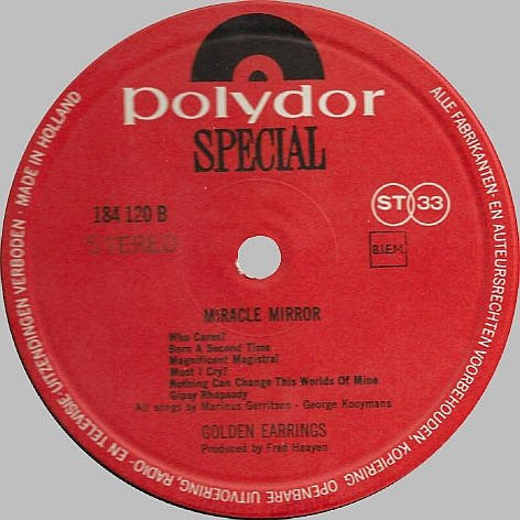 Golden Earring : Miracle Mirror (LP, Album, RE)
