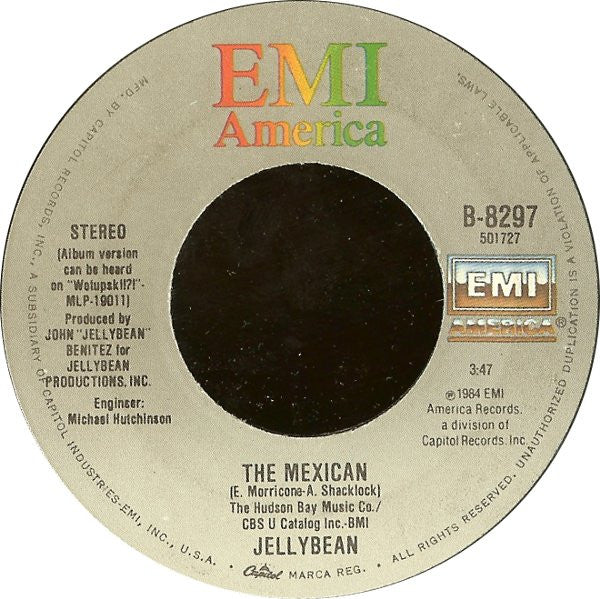 Jellybean* : Sidewalk Talk (7", Single, Jac)