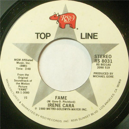 Irene Cara : Fame / Out Here On My Own (7", Mono, RE, PRC)