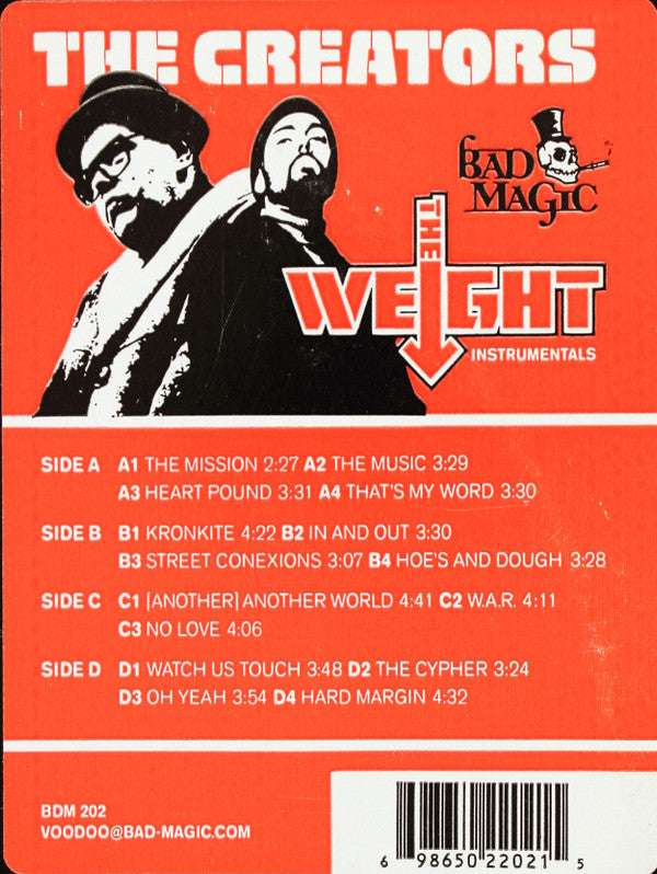 The Creators : The Weight Instrumentals (2xLP, Album)