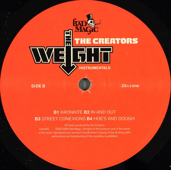 The Creators : The Weight Instrumentals (2xLP, Album)