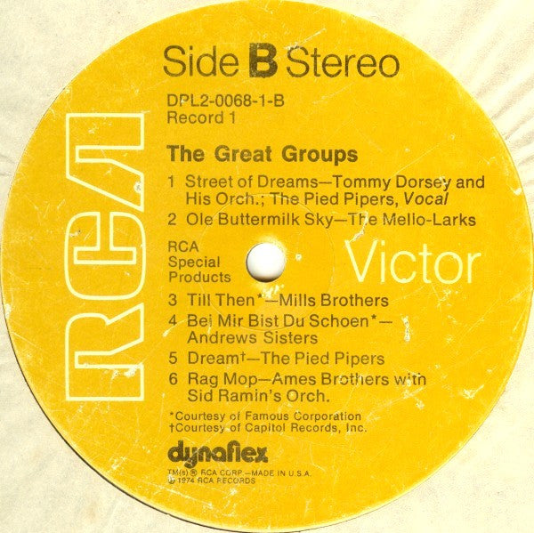 Various : The Great Groups (2xLP, Comp)