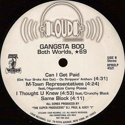 Gangsta Boo : Both Worlds, Star 69 (2xLP, Album, Promo)