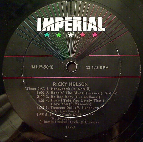 Ricky Nelson (2) : Ricky (LP, Album, Ind)