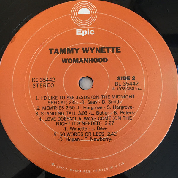 Tammy Wynette : Womanhood (LP, Album)