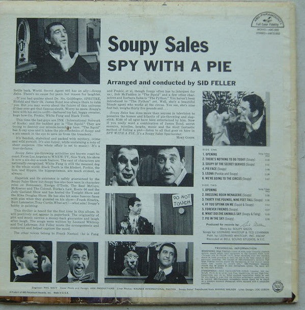 Soupy Sales : Spy With A Pie (LP, Album, Mono)