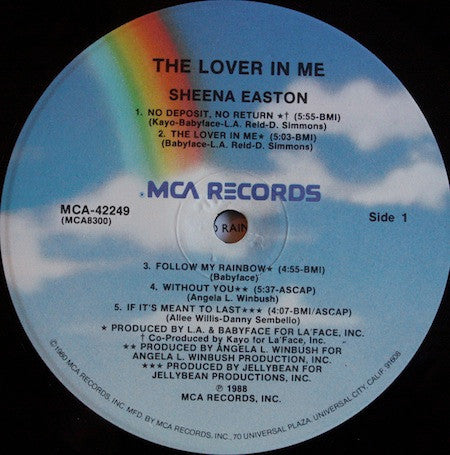 Sheena Easton : The Lover In Me (LP, Album, Pin)