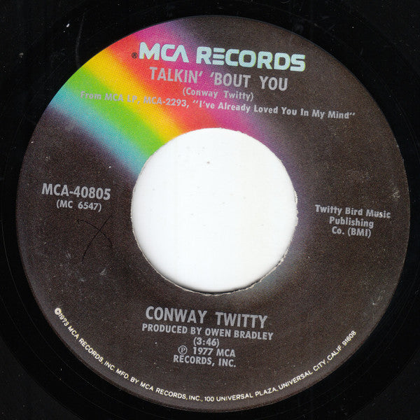 Conway Twitty : Georgia Keeps Pulling On My Ring (7", Single)