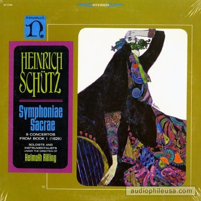 Heinrich Schütz , Soloists & Instrumentalists Under The Direction Of Helmuth Rilling : Symphoniae Sacrae (9 Concertos From Book I (1629)) (LP, Album)