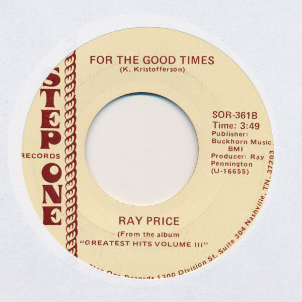 Ray Price : Please Don't Talk About Me When I'm Gone / For The Good Times (7", Single)