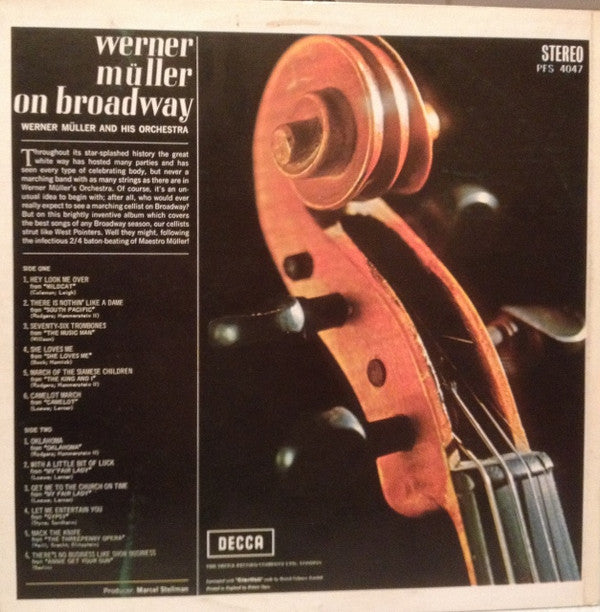 INTERNATIONAL FILM FESTIVAL soundtrack LP Music by WERNER MULLER Orchestra