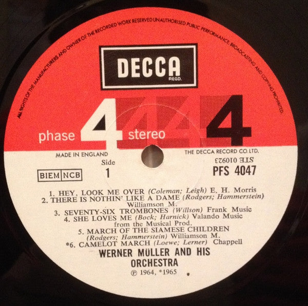 Werner Müller Und Sein Orchester : Werner Muller On Broadway (LP, Album)