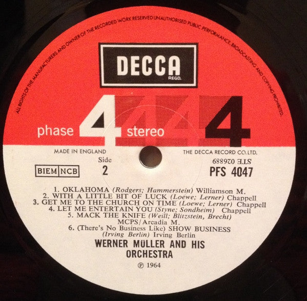 Werner Müller Und Sein Orchester : Werner Muller On Broadway (VG