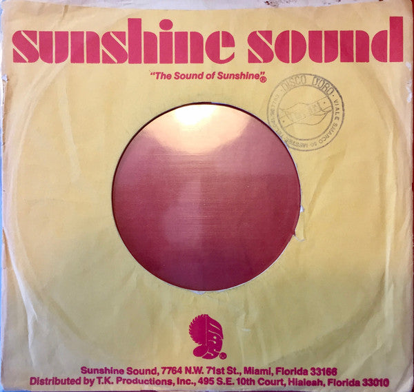 K.C. And The Sunshine Band* : Please Don't Go (7", Styrene, PRC)