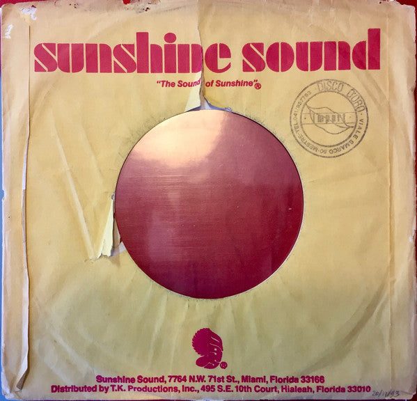 K.C. And The Sunshine Band* : Please Don't Go (7", Styrene, PRC)