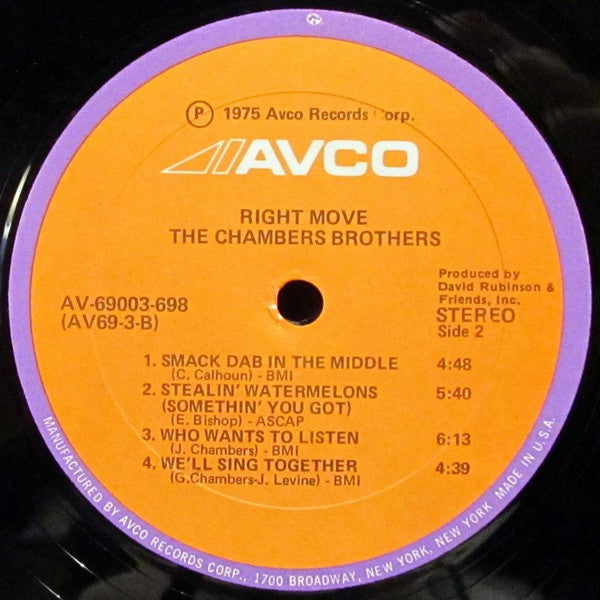 The Chambers Brothers : Right Move (LP, Album)