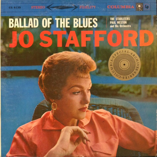 Jo Stafford With Paul Weston And His Orchestra And The Starlighters : Ballad Of The Blues (LP, Album, RE)