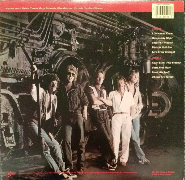 REO Speedwagon : Wheels Are Turnin' (LP, Album, G -)