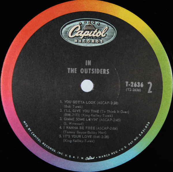 The Outsiders (4) : In! (LP, Album, Mono, Jac)