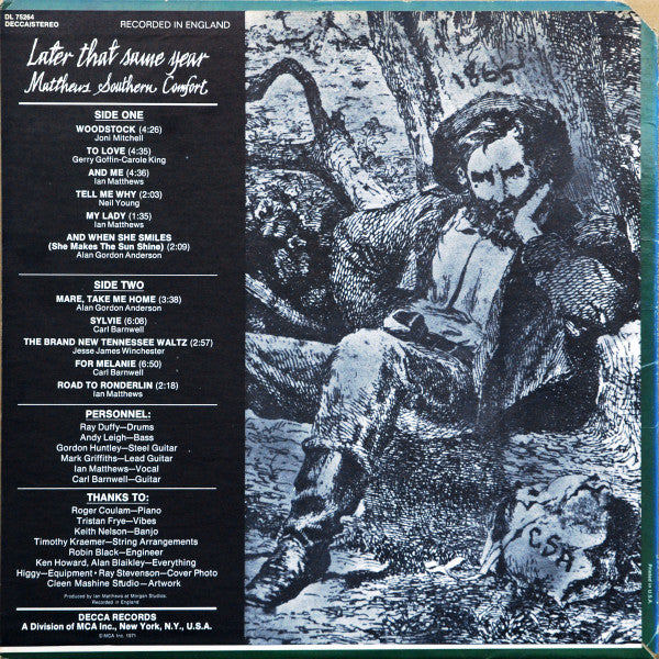 Matthews' Southern Comfort : Later That Same Year (LP, Album, Pin)