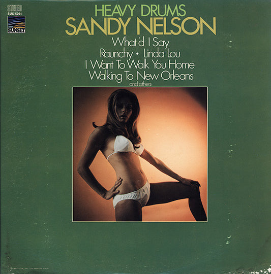 Sandy Nelson : Heavy Drums (LP, Comp)