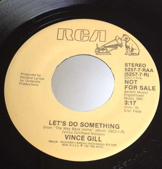 Vince Gill : Let's Do Something (7", Promo)