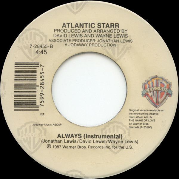 Atlantic Starr - Always (VG+)