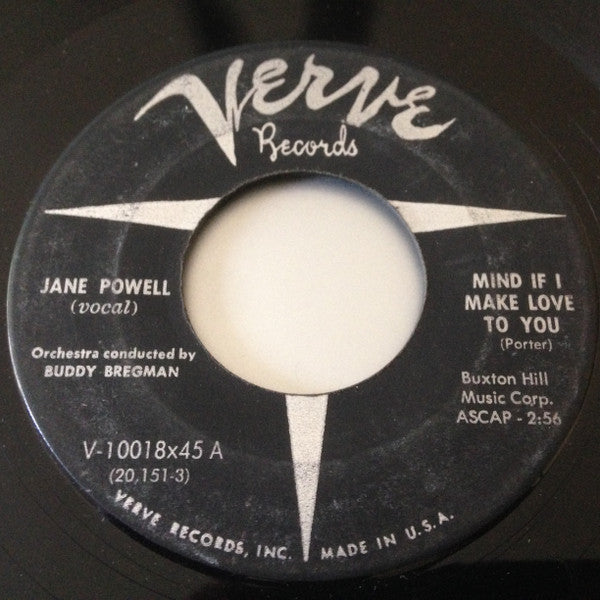 Jane Powell : Mind If I Make Love To You / True Love (7", Single)