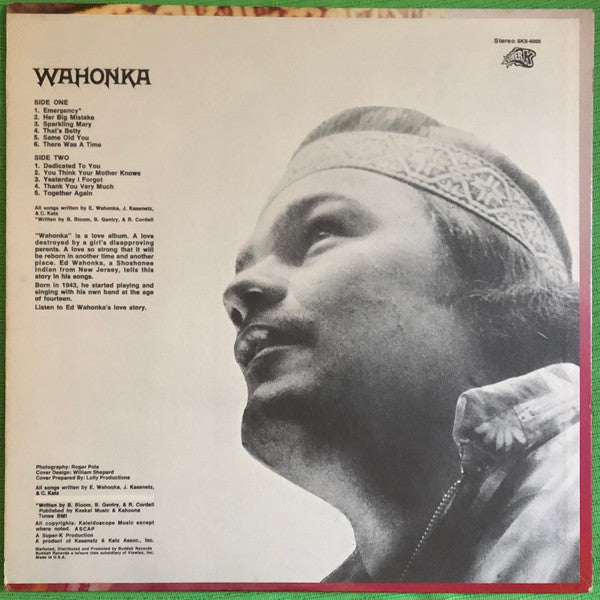Wahonka : Wahonka (LP, Album, Mon)