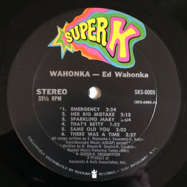 Wahonka : Wahonka (LP, Album, Mon)