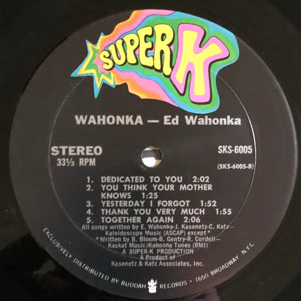 Wahonka : Wahonka (LP, Album, Mon)