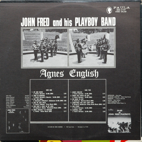 John Fred & His Playboy Band : Judy In Disguise With Glasses (LP, Album, RP)