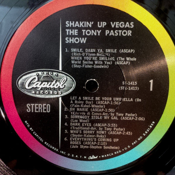The Tony Pastor Show : Shakin' Up Vegas! (LP, Album)