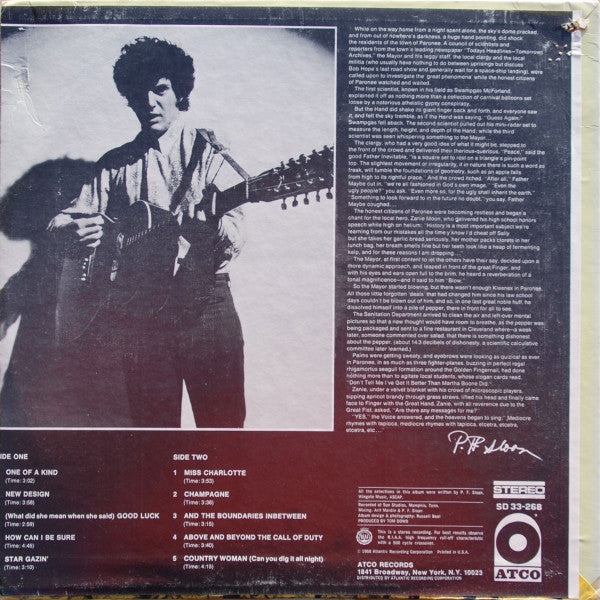 P.F. Sloan : Measure Of–Pleasure (LP, Album, Promo)