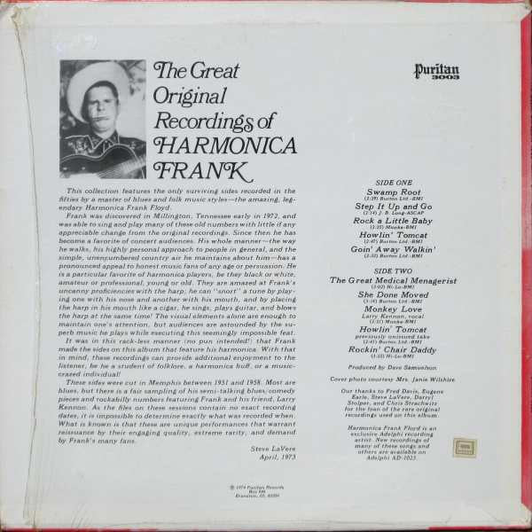 Harmonica Frank* : The Great Original Recordings Of Harmonica Frank (1951-58) (LP, Comp, Mono)