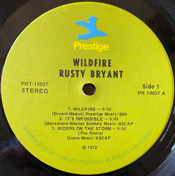 Rusty Bryant : Wild Fire (LP, Album, Ind)