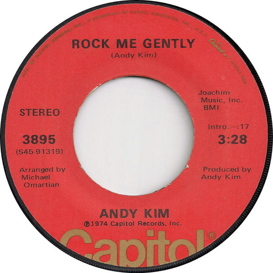 Andy Kim : Rock Me Gently (7", Single, Jac)